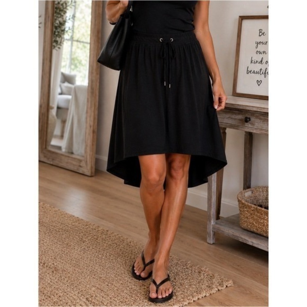 Athleta Drawstring High-Low Skirt Size Best Fits XXL In good condition. - Picture 2 of 6